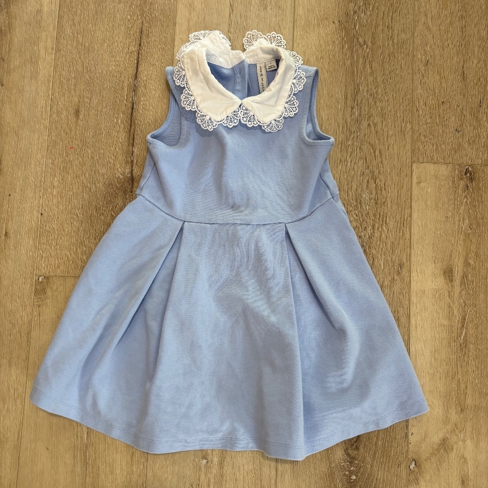 Janie and Jack Ruffle collar arorbake dress size 5